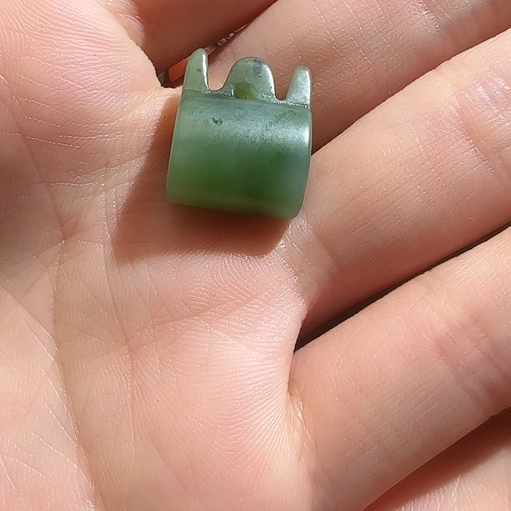 和田玉珠子未镶嵌心*简