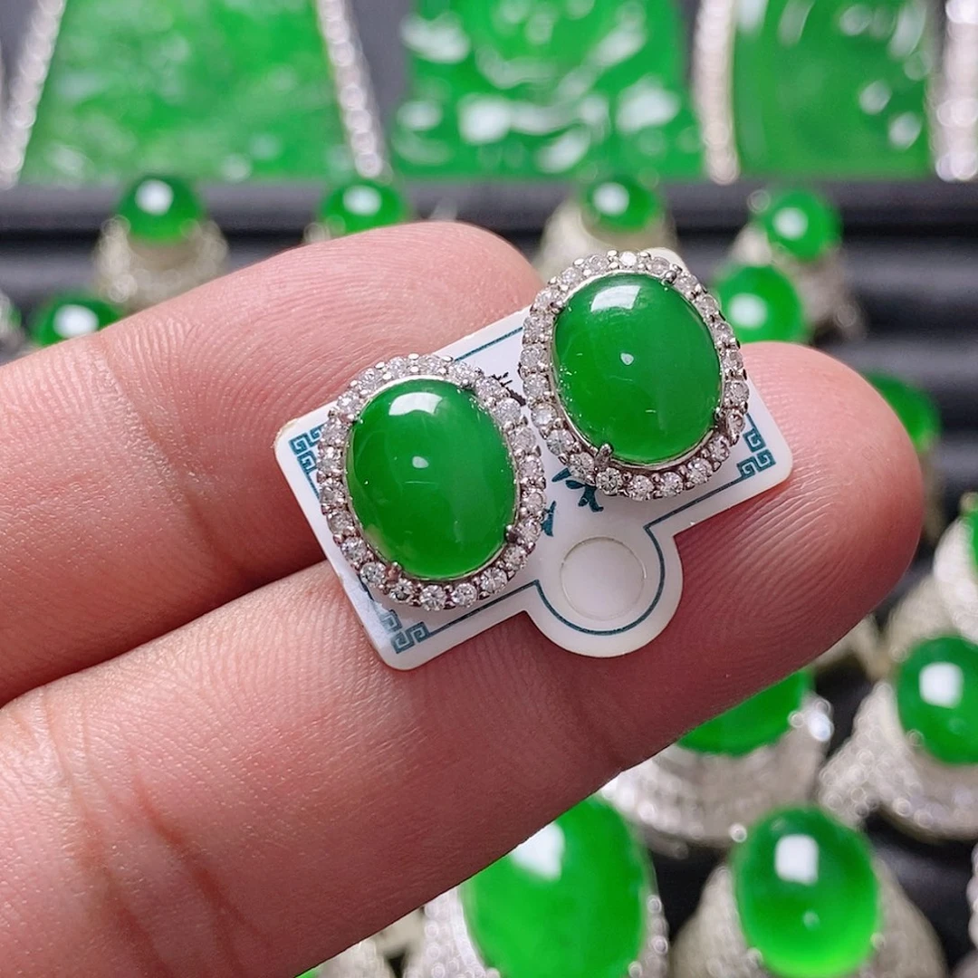 翡翠银S925镶嵌颈饰