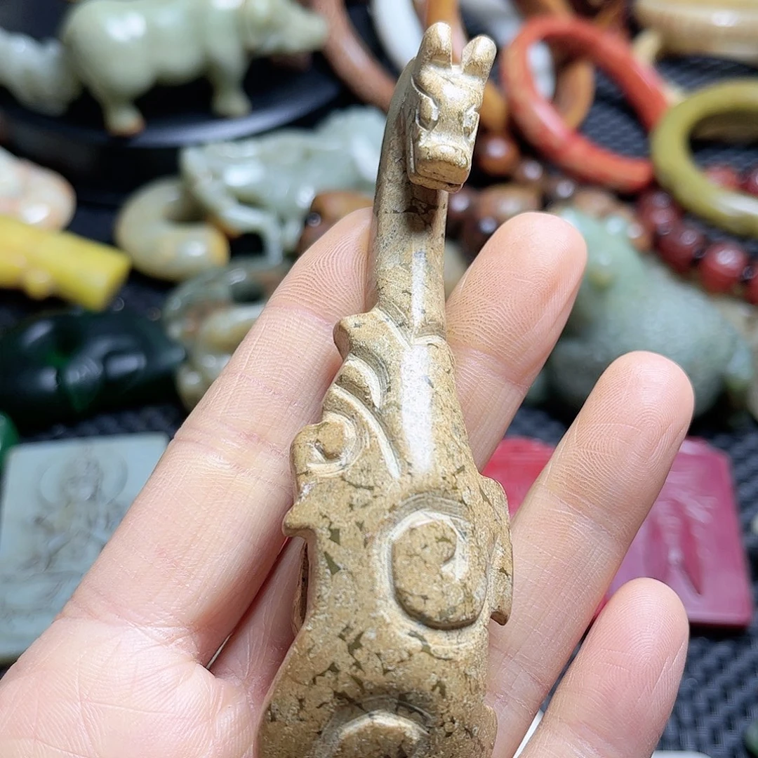 白玉菩提吊坠摆件