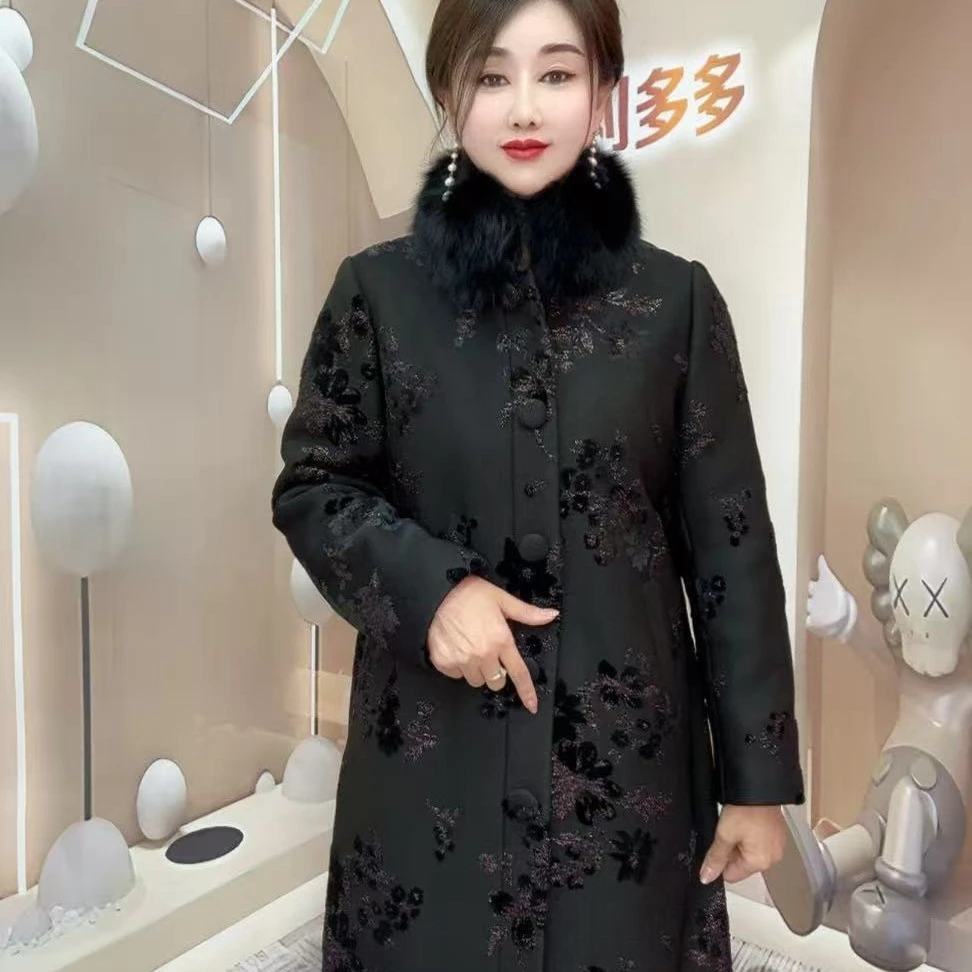 精品毛领可拆卸加厚外套