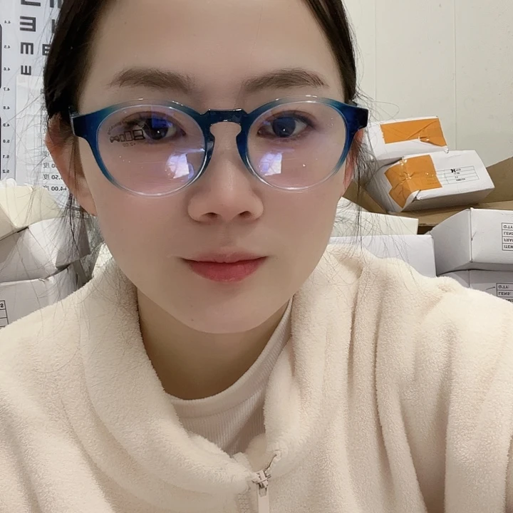 平光➕老花镜200蓝色