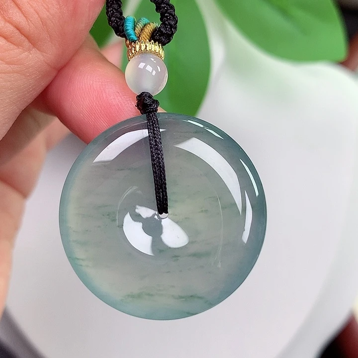 颈饰未镶嵌翡翠平安扣 29.4x5.5mm