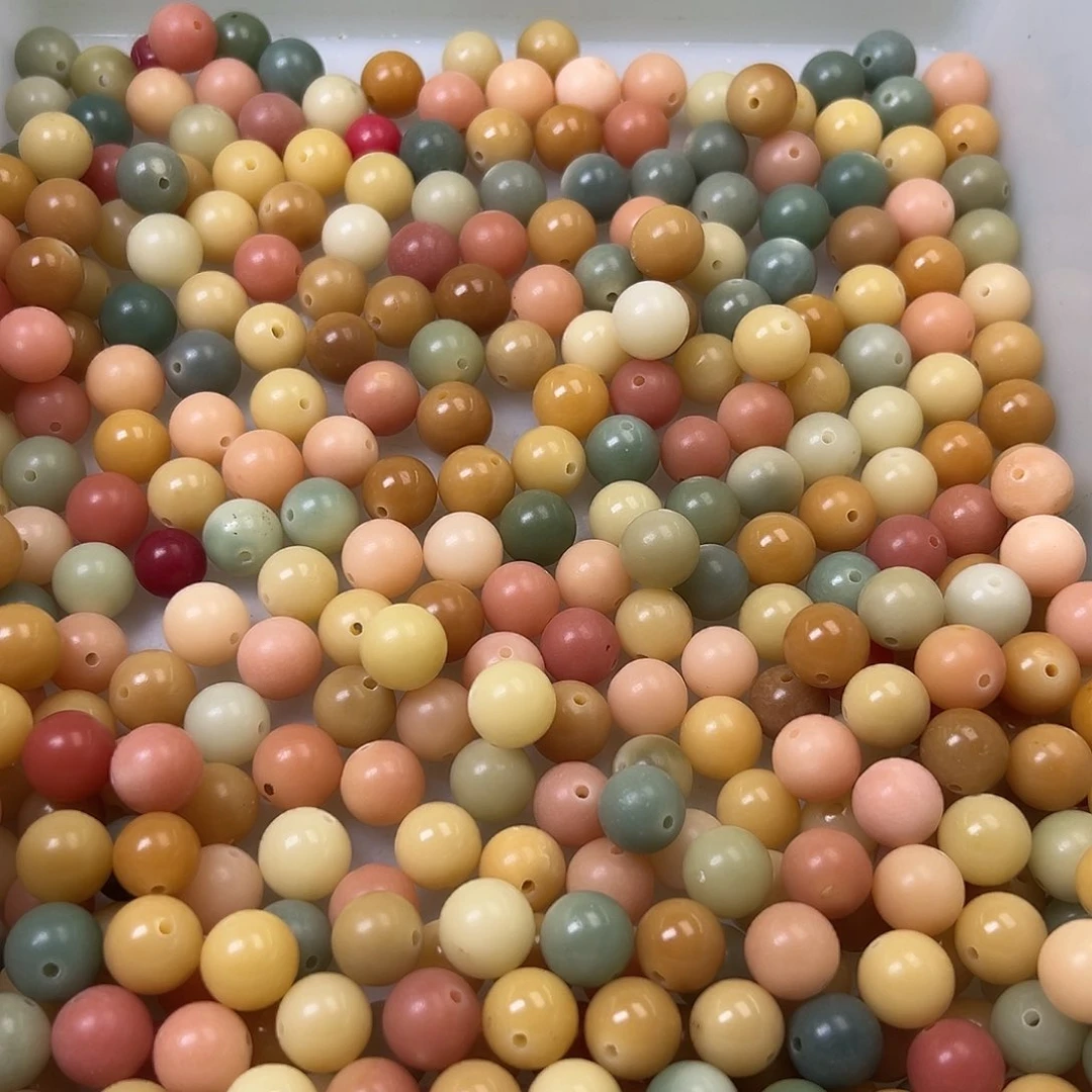 菩提根/象牙果手串微瑕12马卡龙圆120颗