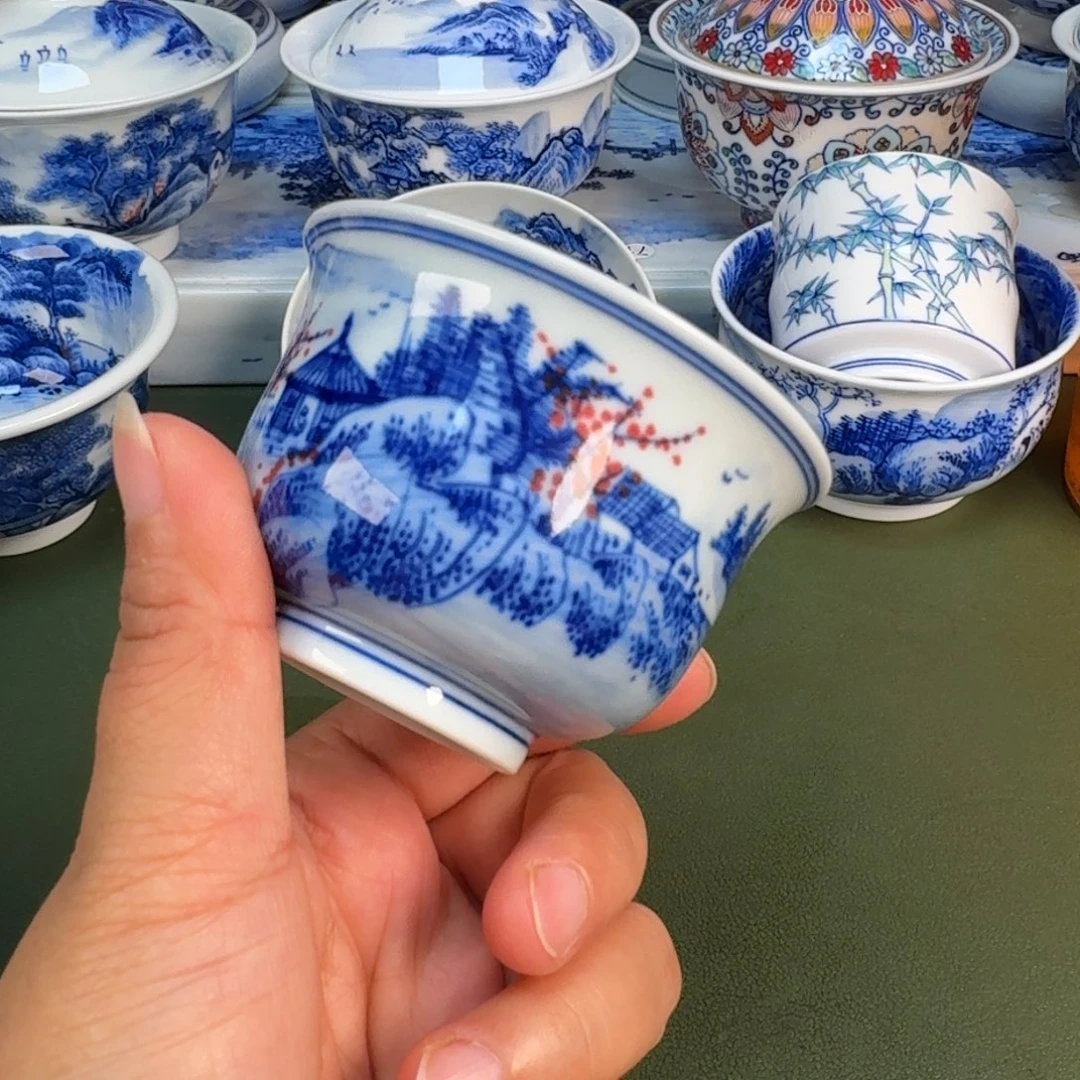 景德镇纯手绘茶具圆圆222