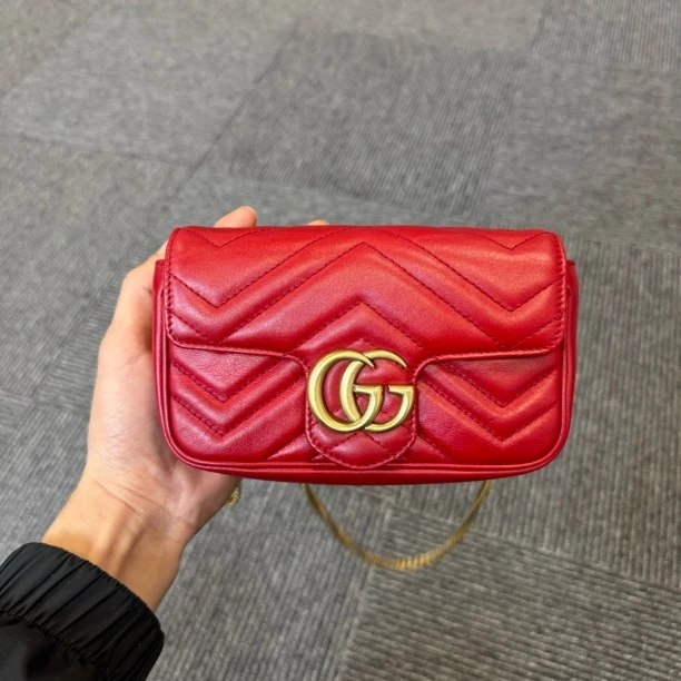 95新 GUCCI/古驰 红金mini马蒙