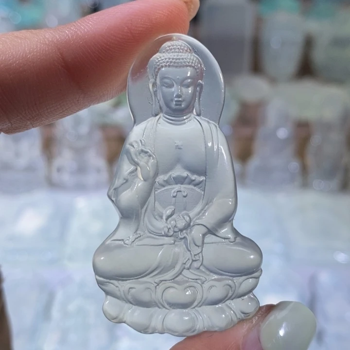 岫玉未镶嵌吊坠吊坠