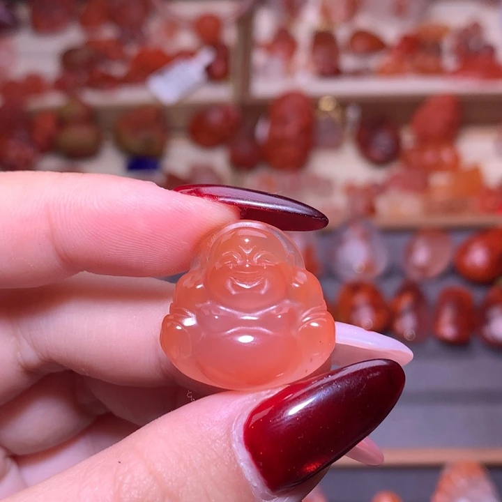 南红玛瑙合金颈饰佛公7