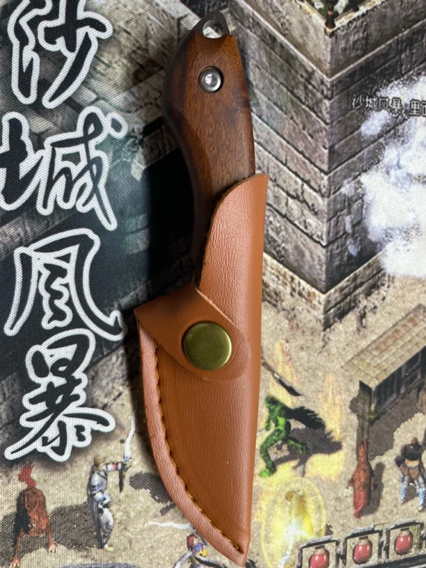 新款—红蚂蚁D2户外野营迷你小刀
