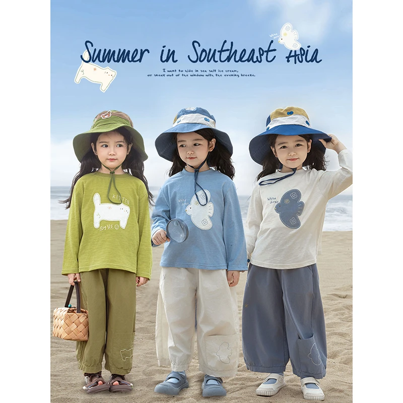 YOEHYAUL/幼悠幼悠【亲近自然】春叁波女童宝宝洋气休闲T恤 C3220