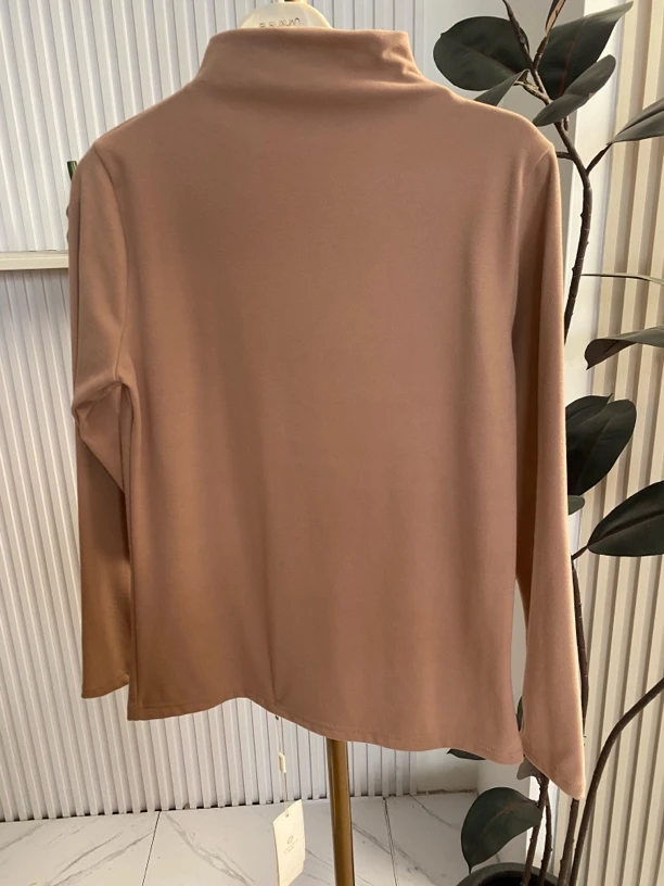 [H4260粉色小衫]长袖镂空气质夏季休闲迷彩印花豹纹