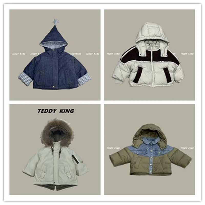 QQ 童装 25冬男童女童羽绒服休闲韩版冬款集合链接衣服