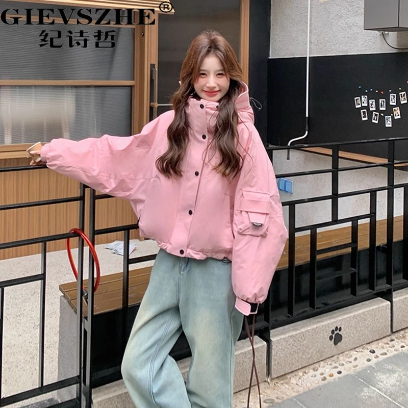 【90绒】纪诗哲轻奢羽绒服女冬季新款时尚短款宽松加厚保暖外套女款