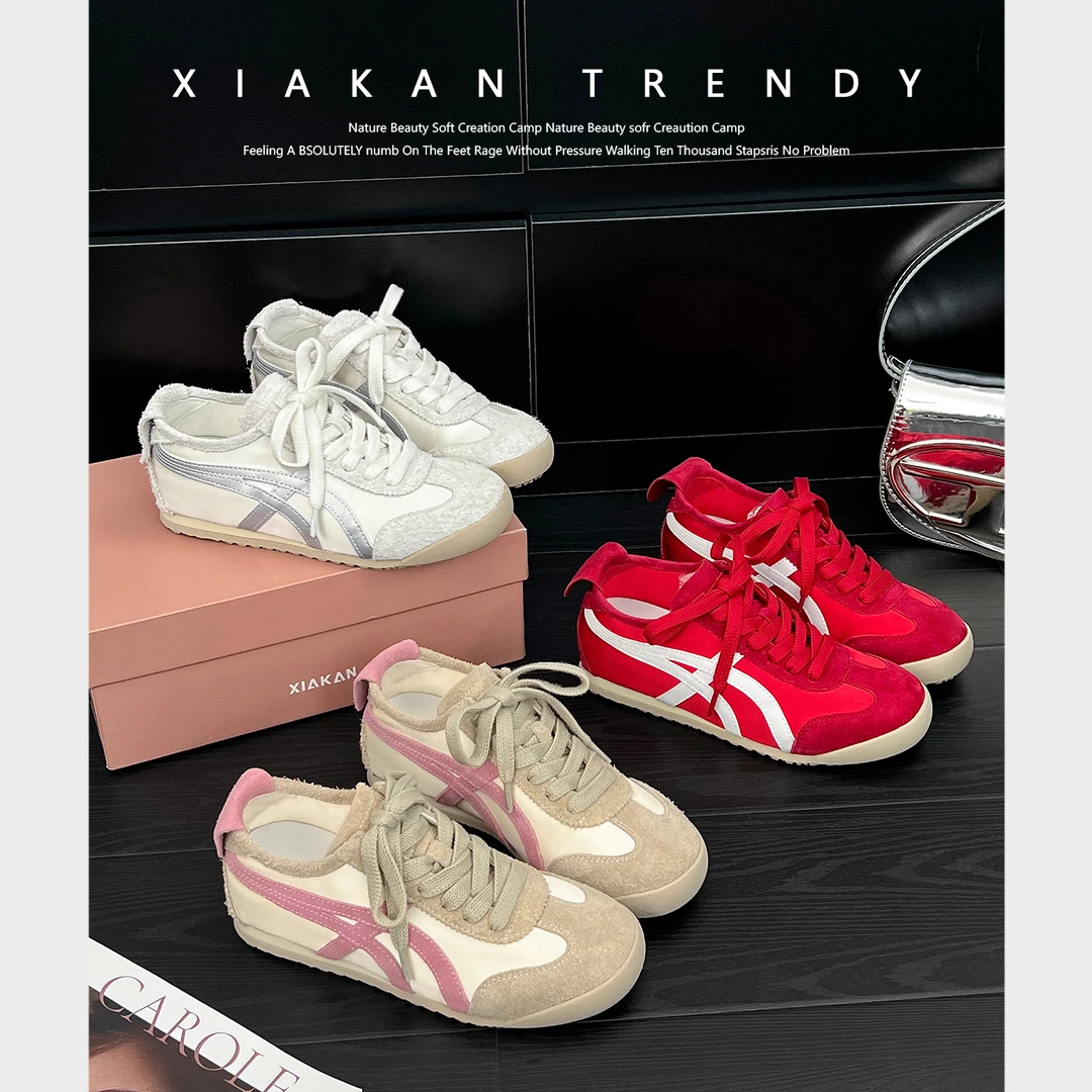 「珍姐」内增高4cm复古时尚德训鞋女2025年新款单鞋休闲鞋