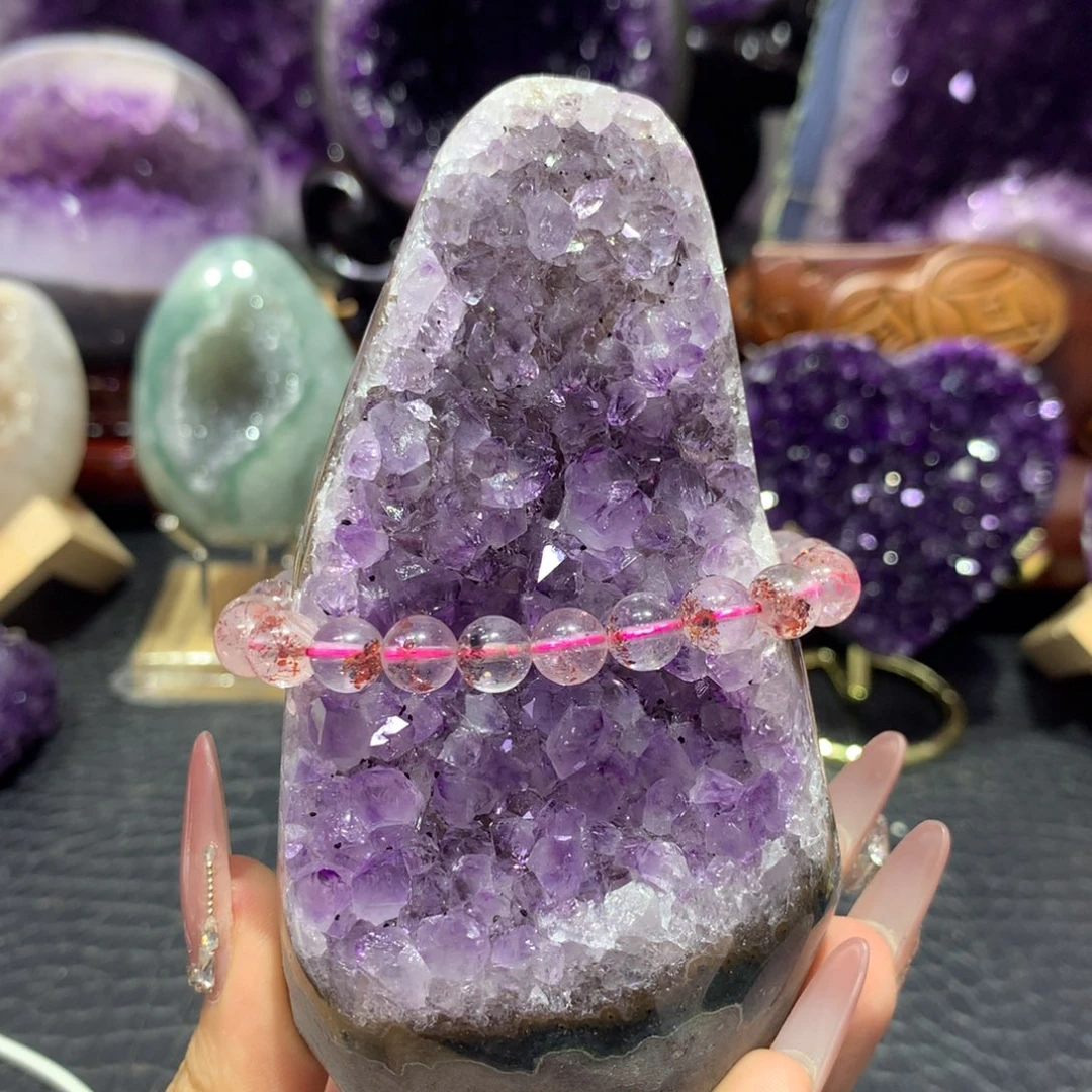 紫晶珠宝半成品未镶嵌