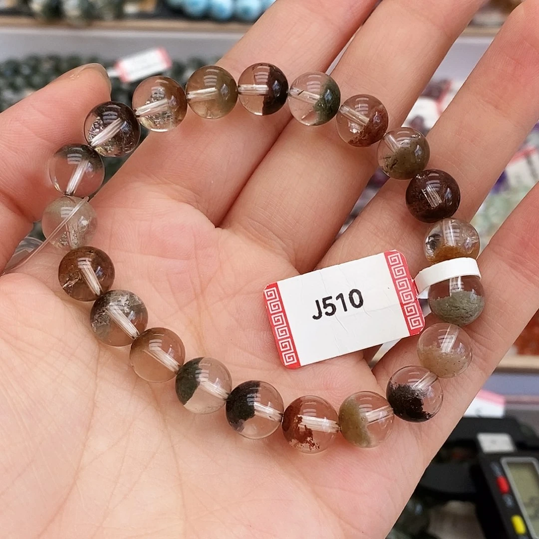 未镶嵌手链烟晶J510 四季幽灵 9m+