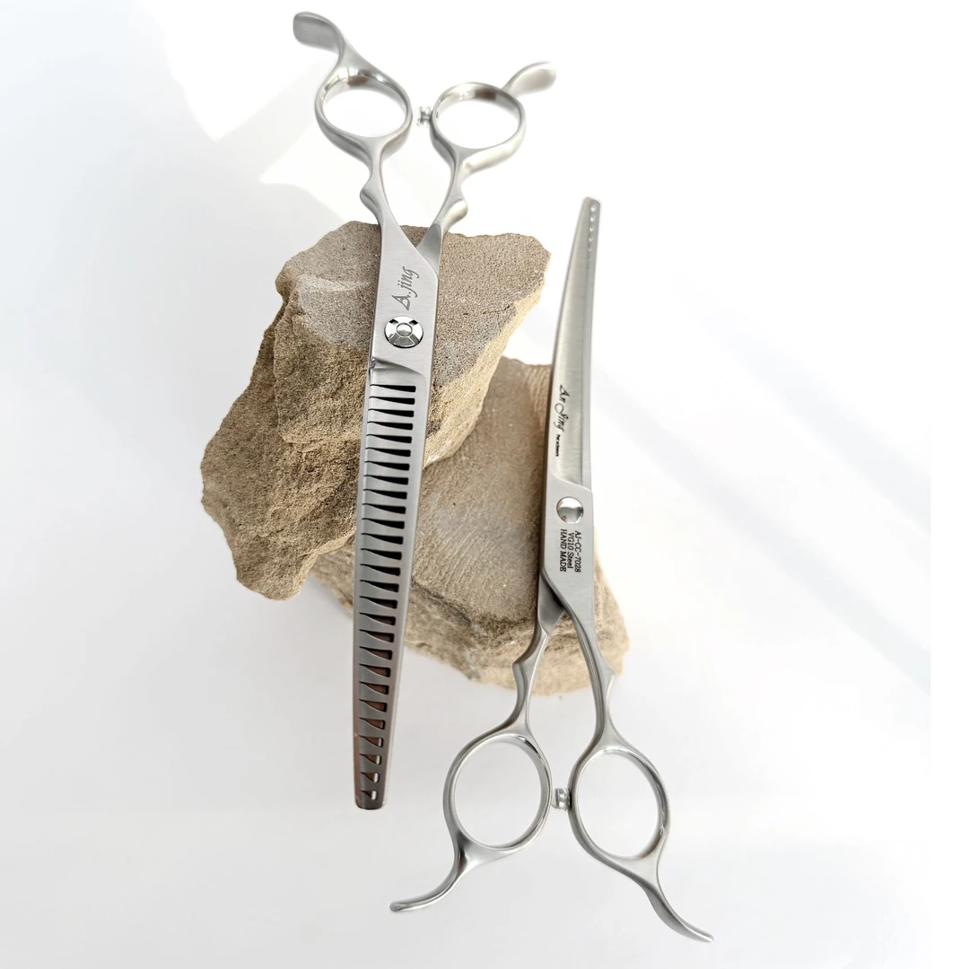 ANJING/安静专业宠物美容师尖弯擦擦宠物店专用功能剪宠物美容师