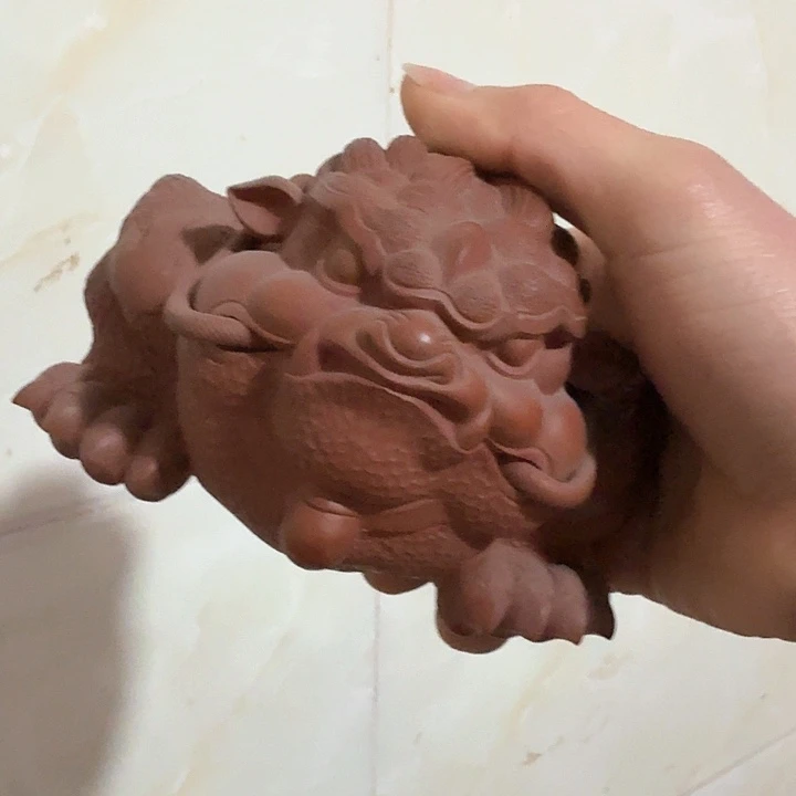 紫砂茶宠镜*台雕塑瑕疵茶宠