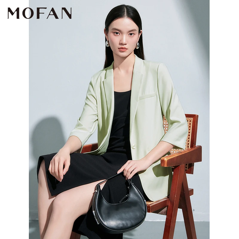 【小余专属】MOFAN摩凡夏新款米色西装MOU471635