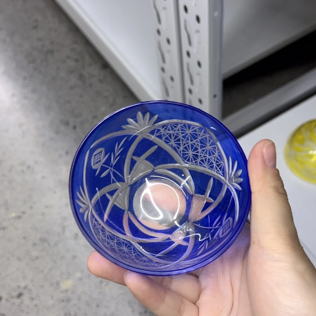 平底款水晶玻璃微瑕一个