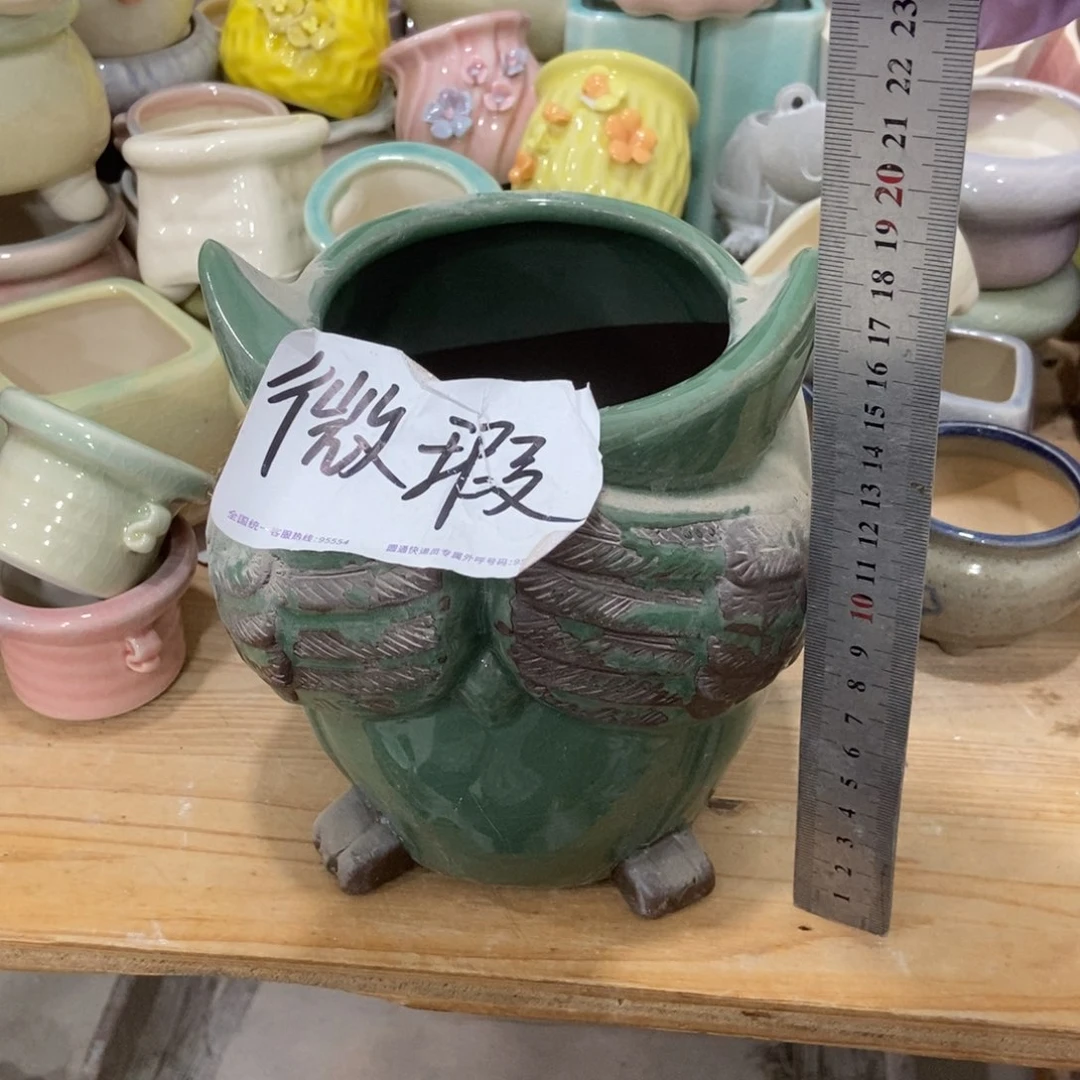 红陶高温陶瓷花盆