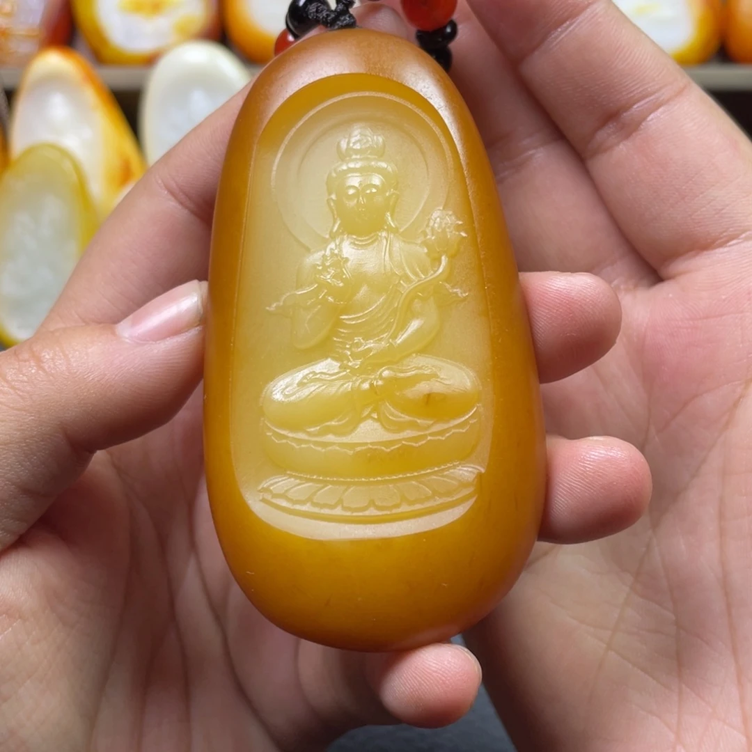 ℒ****和田玉未镶嵌颈饰