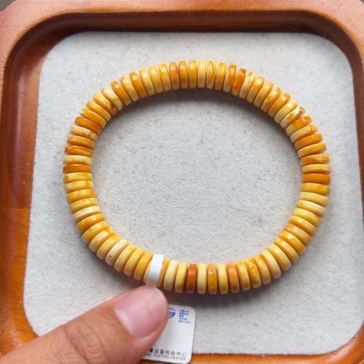 琥珀未镶嵌珠宝奇石M64号花蜡药片