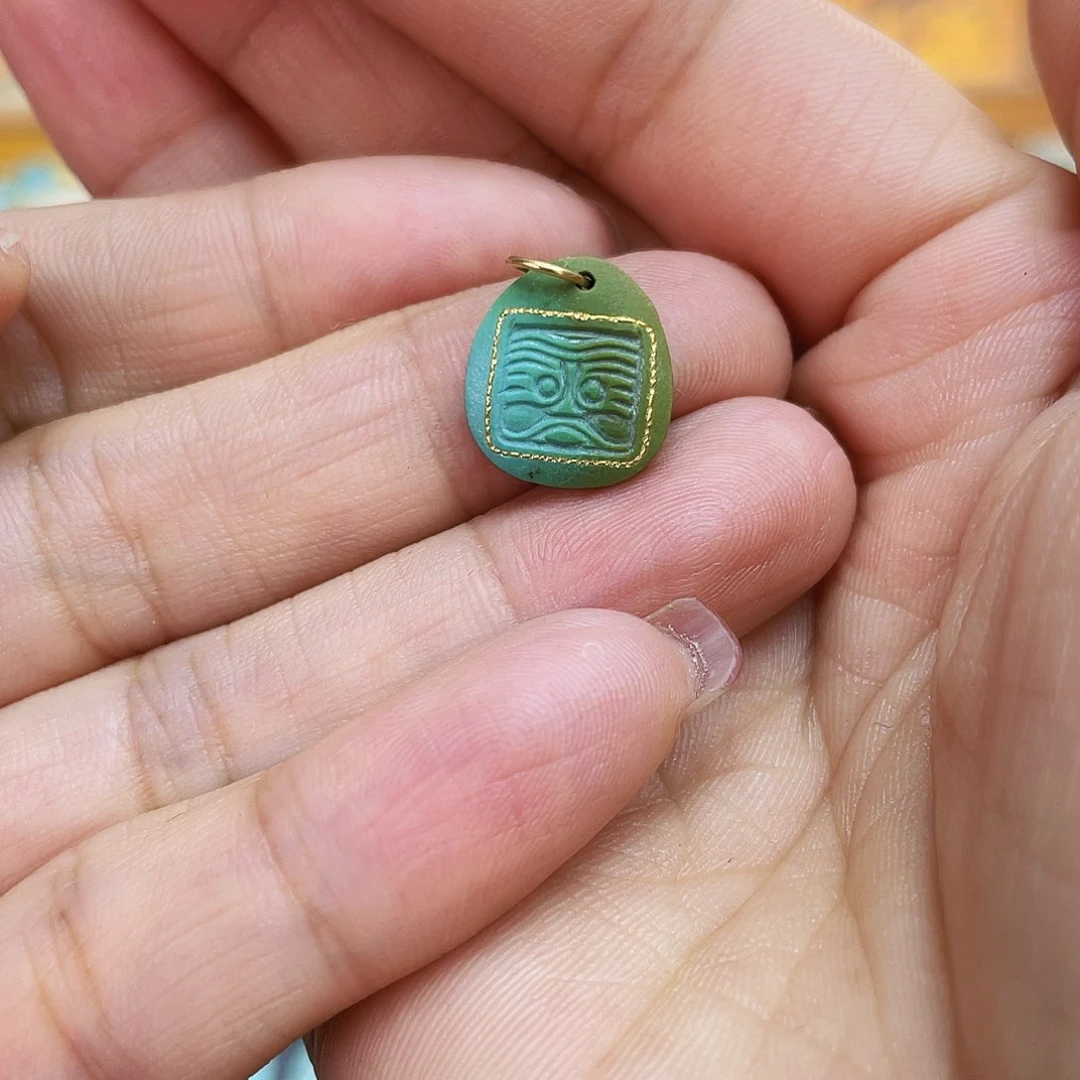 绿松石吊坠(不含链)未镶嵌猫****是