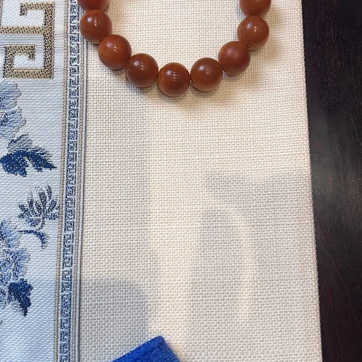 柏木手串/手链1.5红油玉化