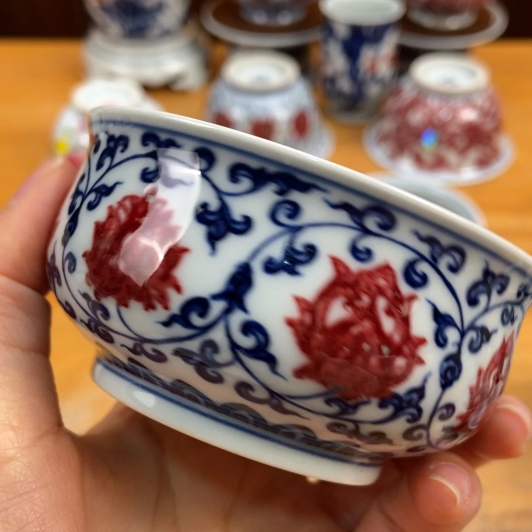 手绘现代茶具非古董