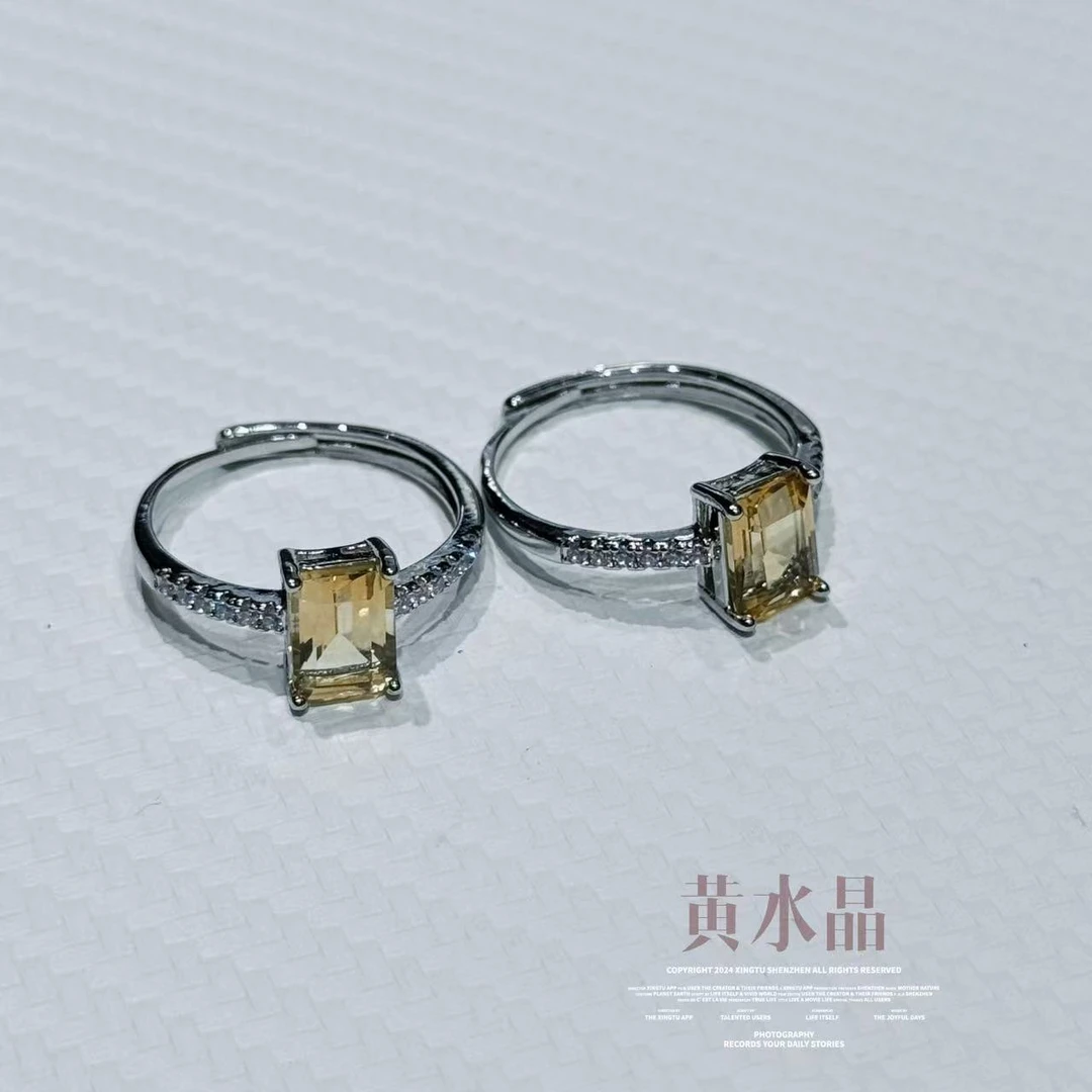 【十六珠宝】黄水晶戒指设计款CH118多样性发一