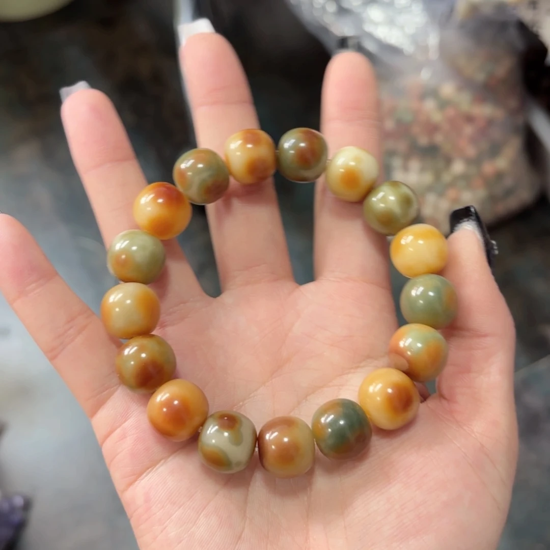 白玉菩提吊坠a13.75mm20颗 干磨糖壳