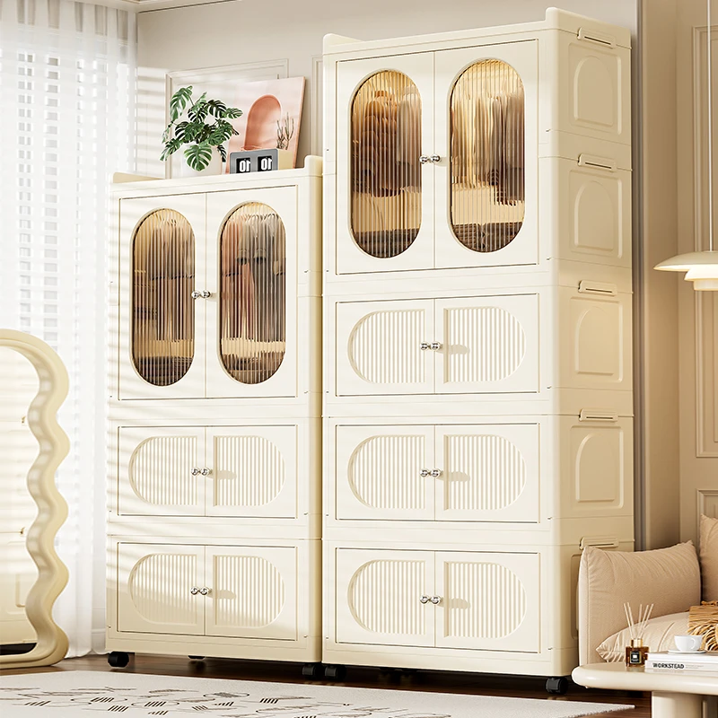 安家日记【面宽80可折叠】儿童衣物收纳柜衣柜小衣橱衣服整理箱