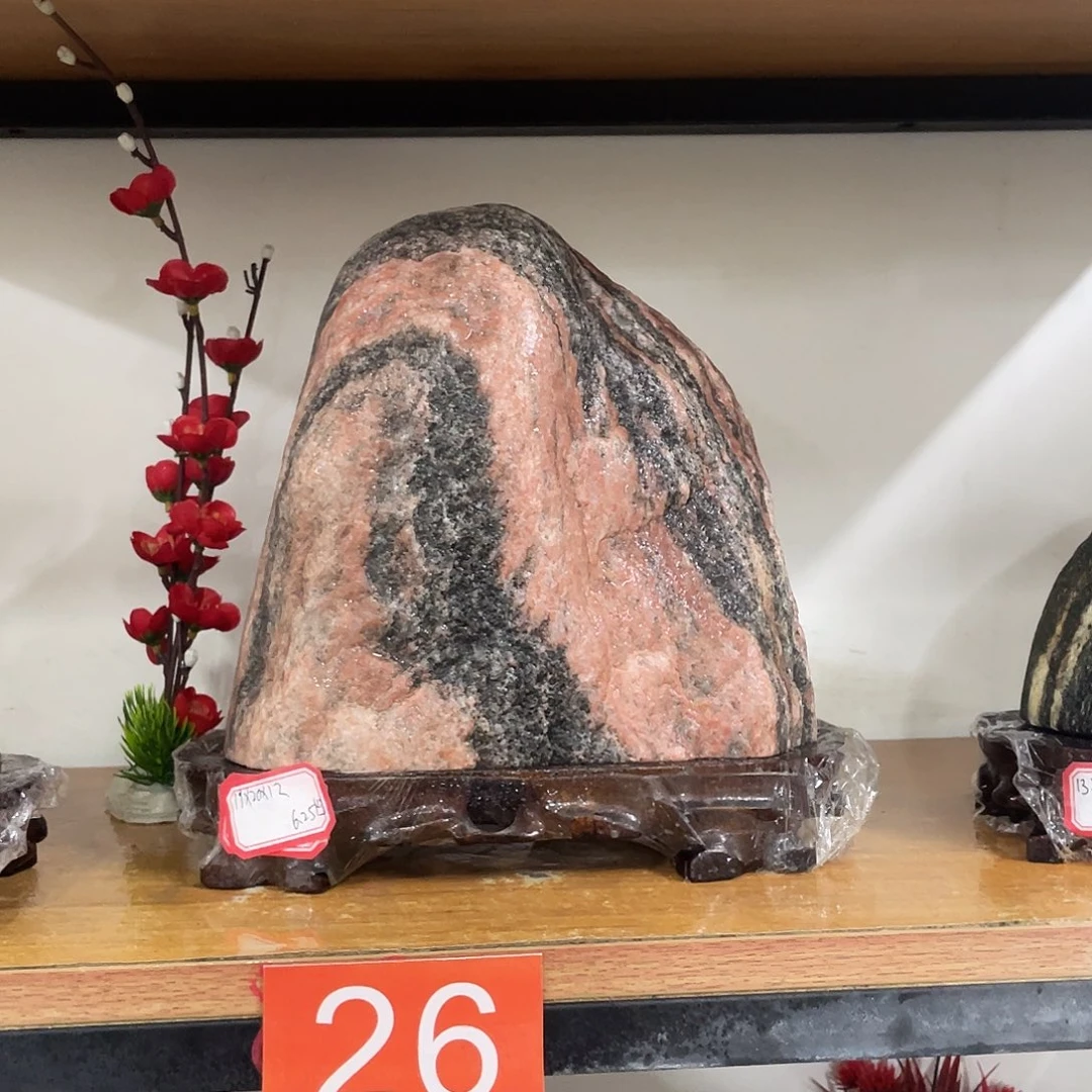 冬***石材靠山石平安石摆件