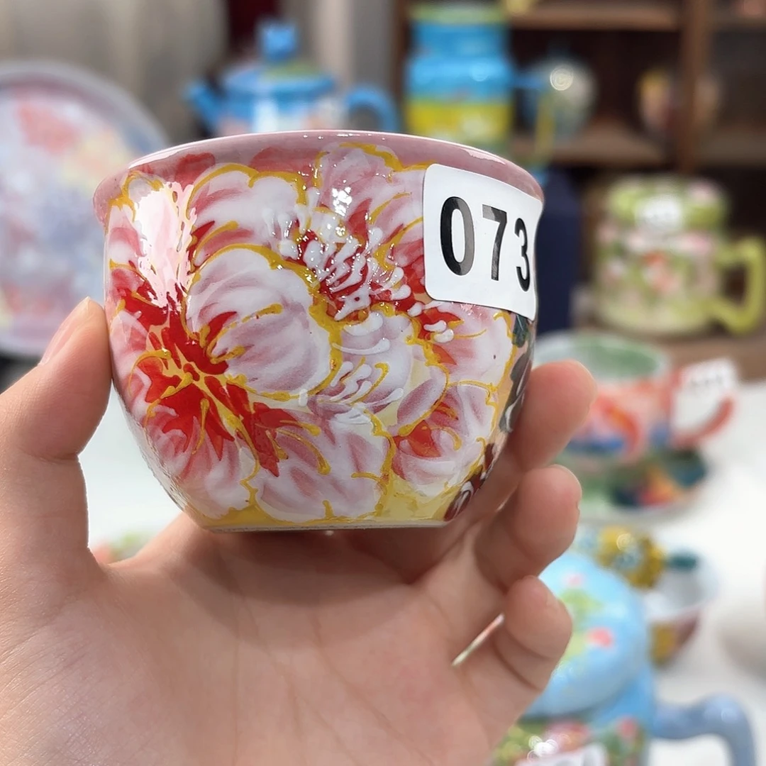 景德镇手绘高温釉下彩陶瓷茶具