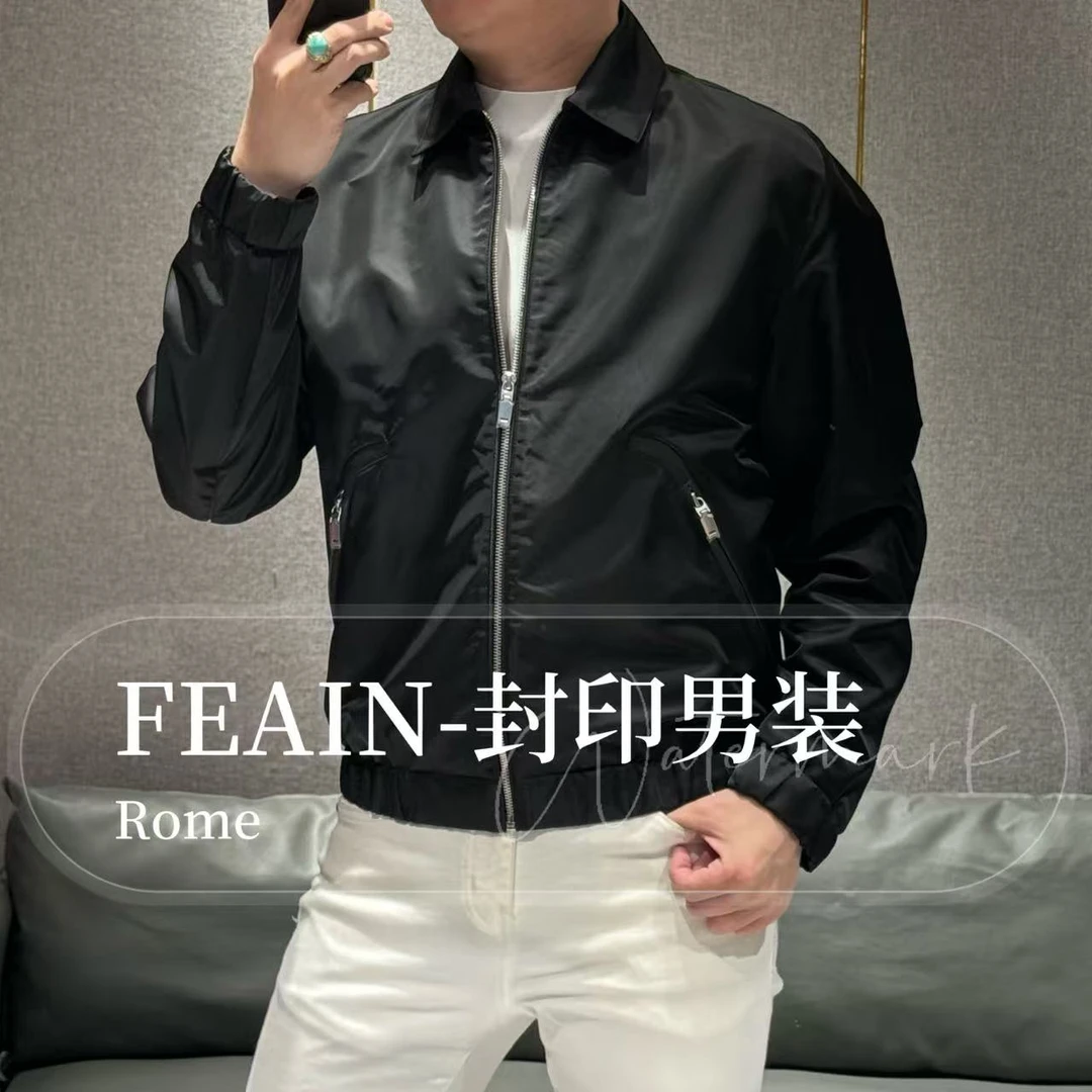 高端定制新品三防牛津布绵羊皮拼接桑蚕丝拼接内衬夹克7315