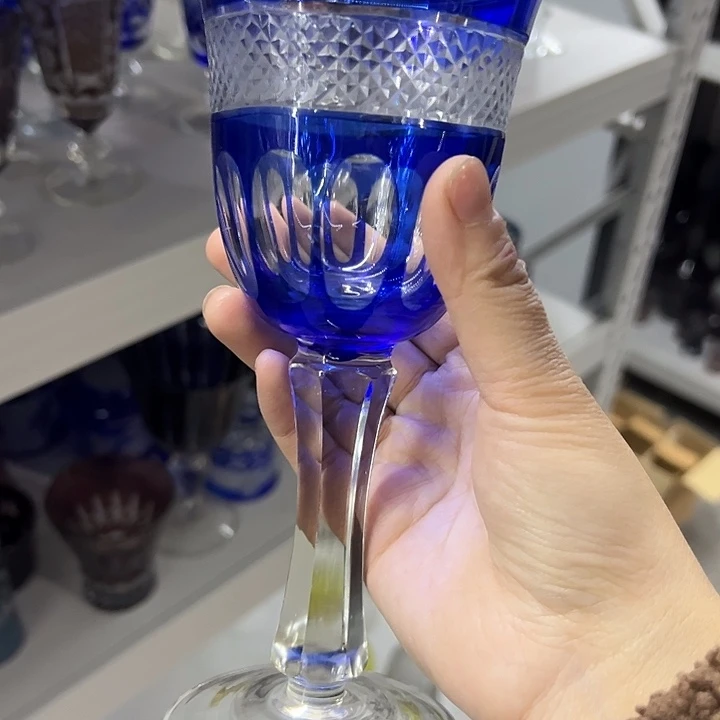 水晶玻璃平底款微瑕一个