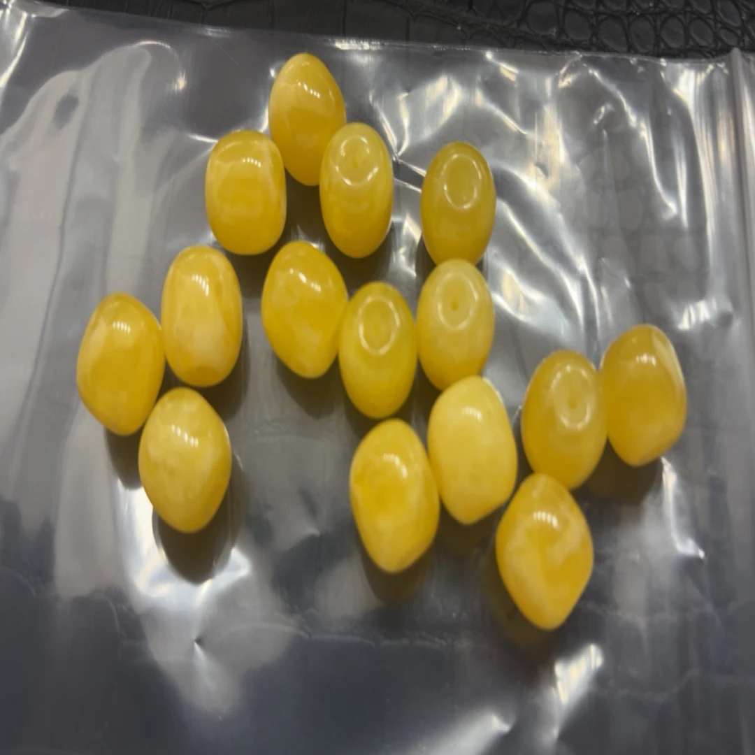 E96琥珀蜜蜡14mm单珠