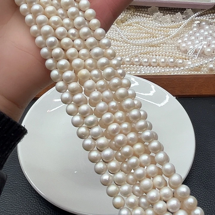 淡水珍珠天然珍珠项链银S925镶嵌22