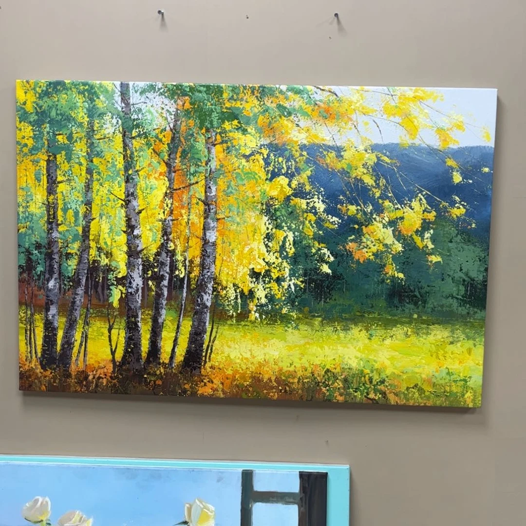 手工手绘精品油画60+90厘米