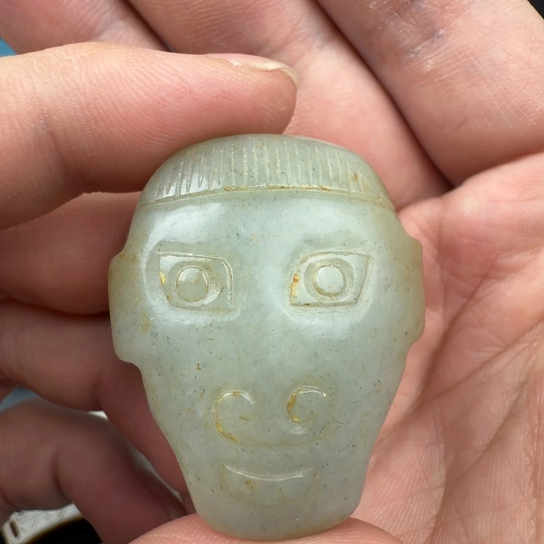 和田玉未镶嵌挂件6