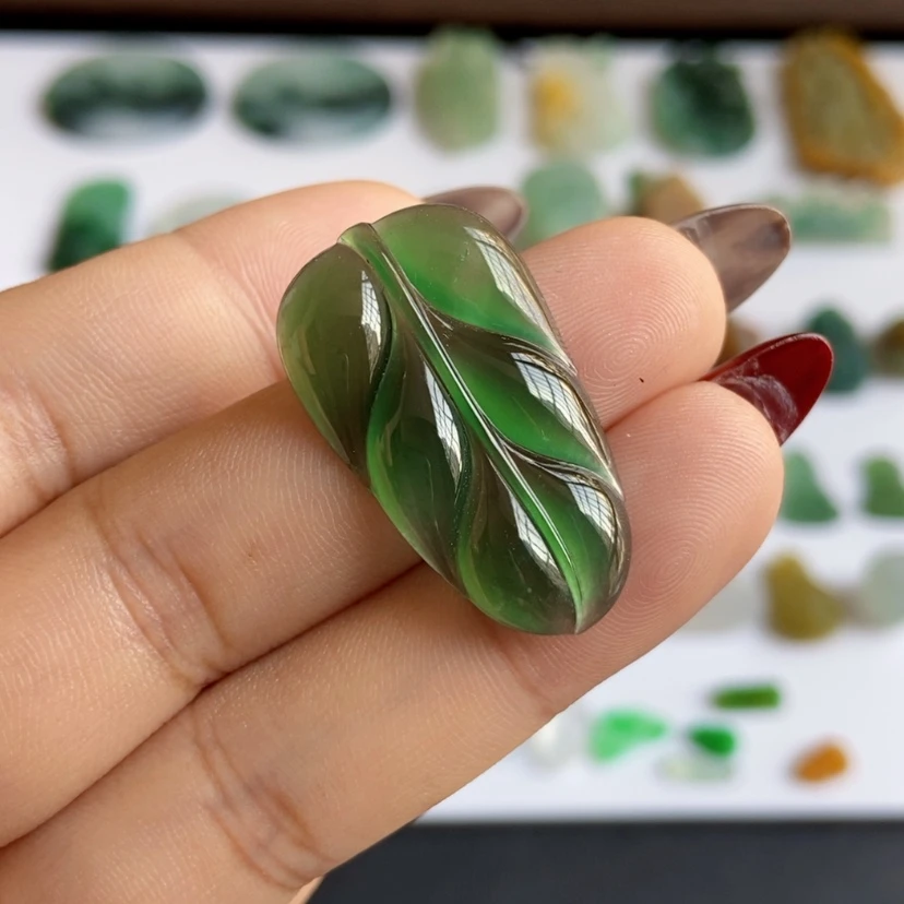 【闪购商品】未镶嵌定制翡翠树叶