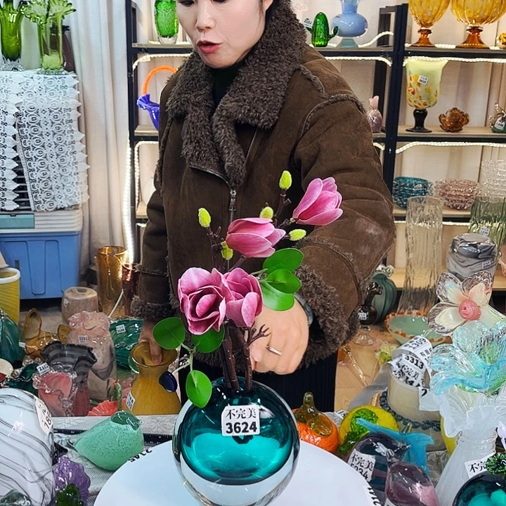 3624 家悦美居琉璃摆件不完美