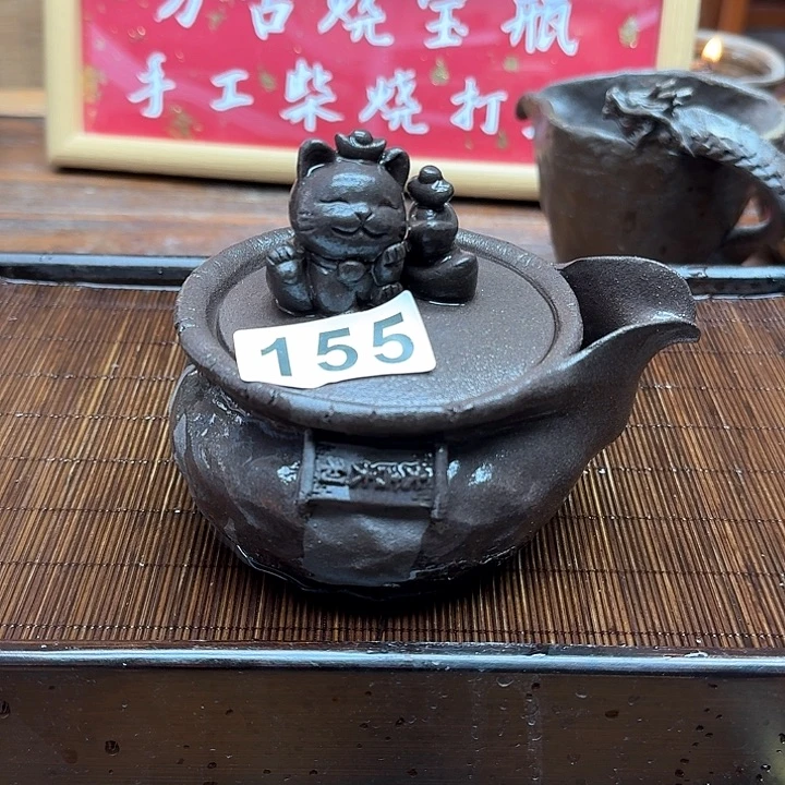 纯手工制作粗陶茶具