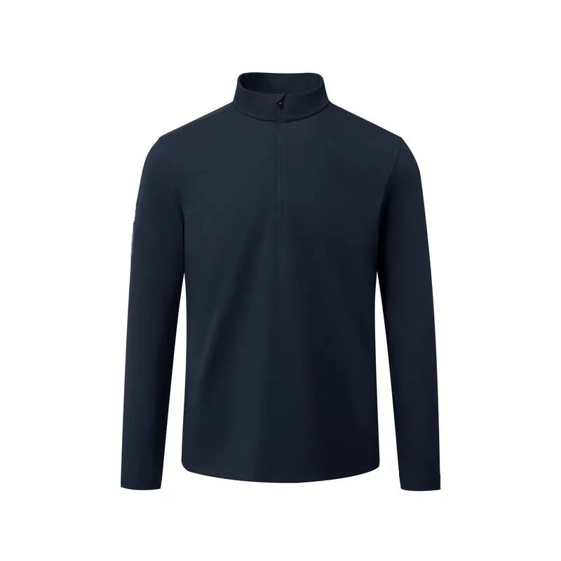 男款速干长袖舒适版半拉链POLO衫