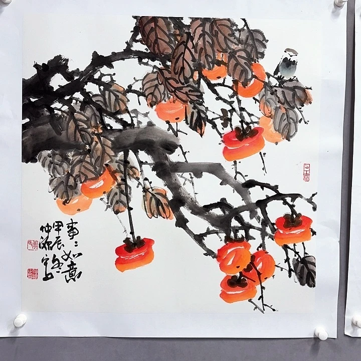 国画亲笔手绘放心去藏