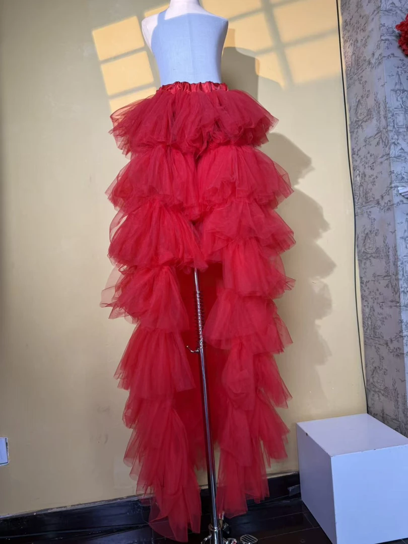 蛋糕纱裙女童潮服模特走秀潮服时尚重工裙子