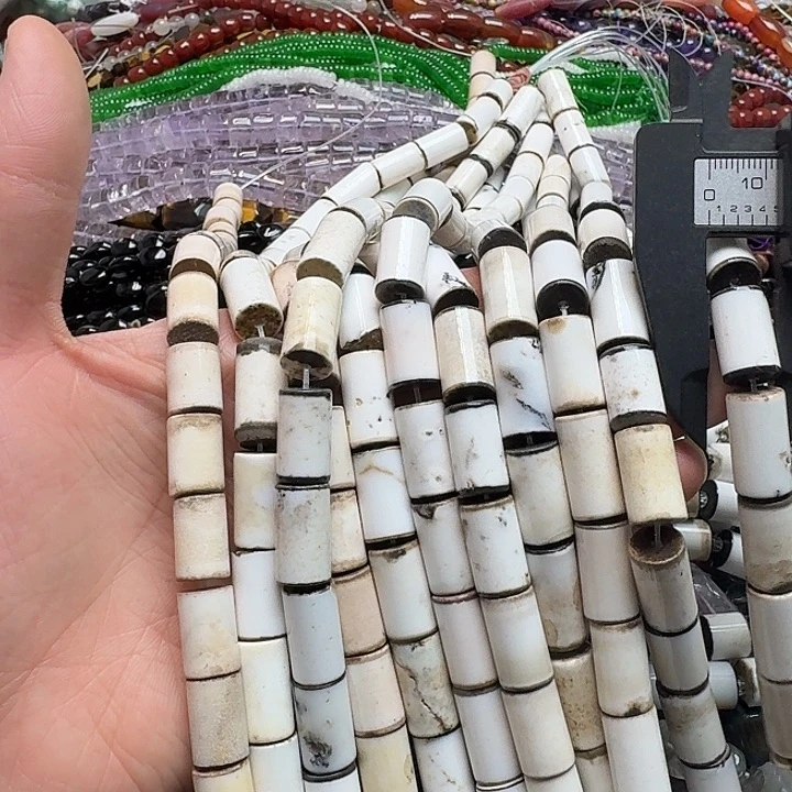 玛瑙/玉髓未镶嵌珠宝半成品一条10x16m西亚老玛瑙