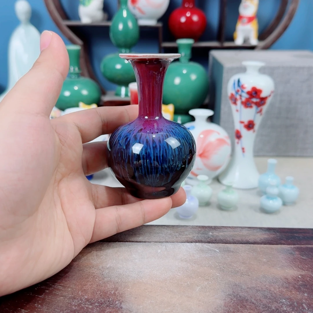 陶瓷手工小花器摆件