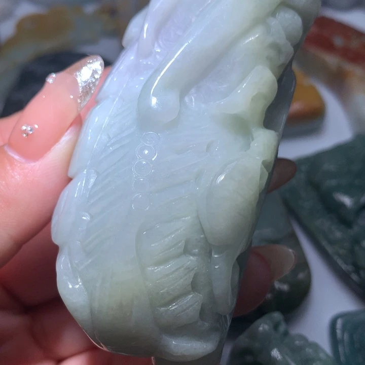 翡翠未镶嵌颈饰保真天然A货翡翠