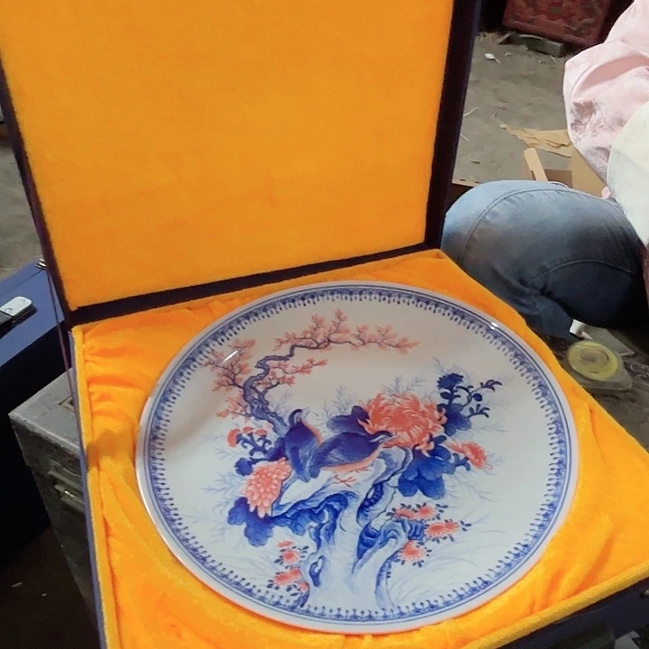 摆件景德镇高温陶瓷王希怀盘子